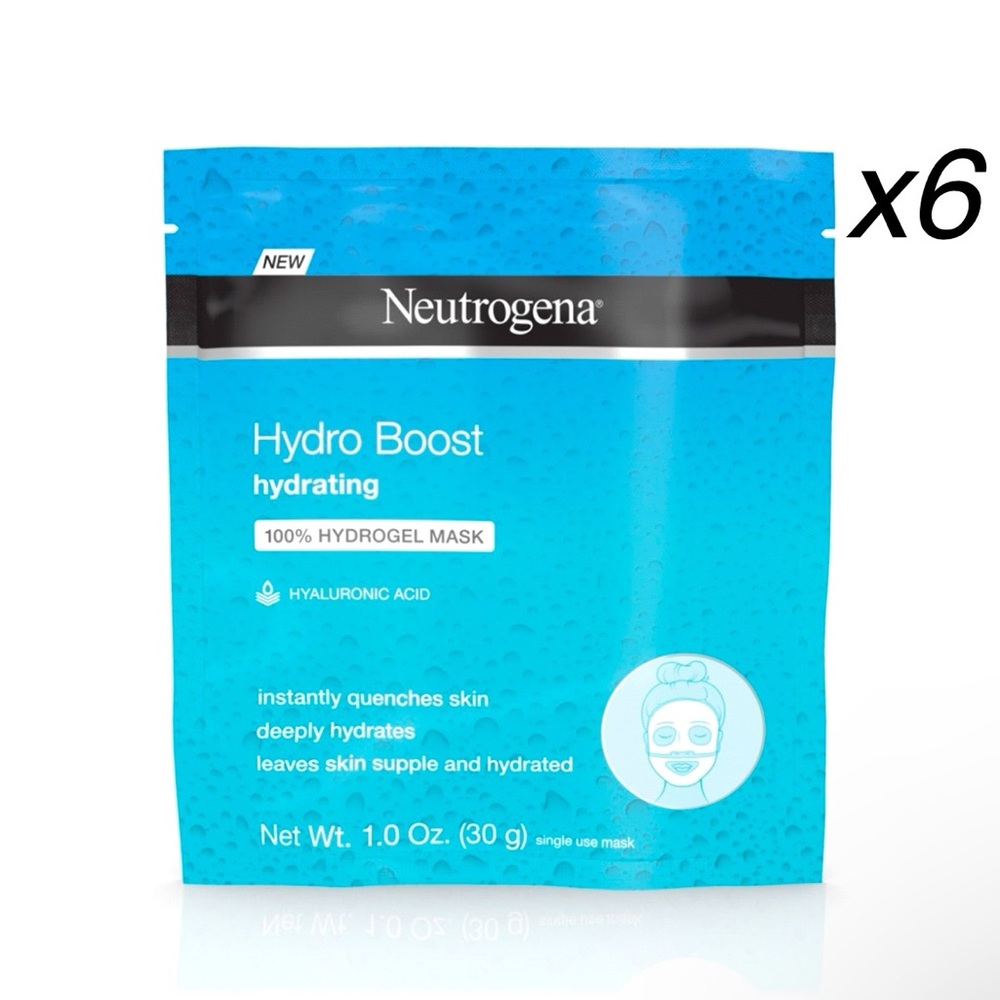Lot of 6 Neutrogena Moisturizing Hydro Boost Hydrating Face Mask